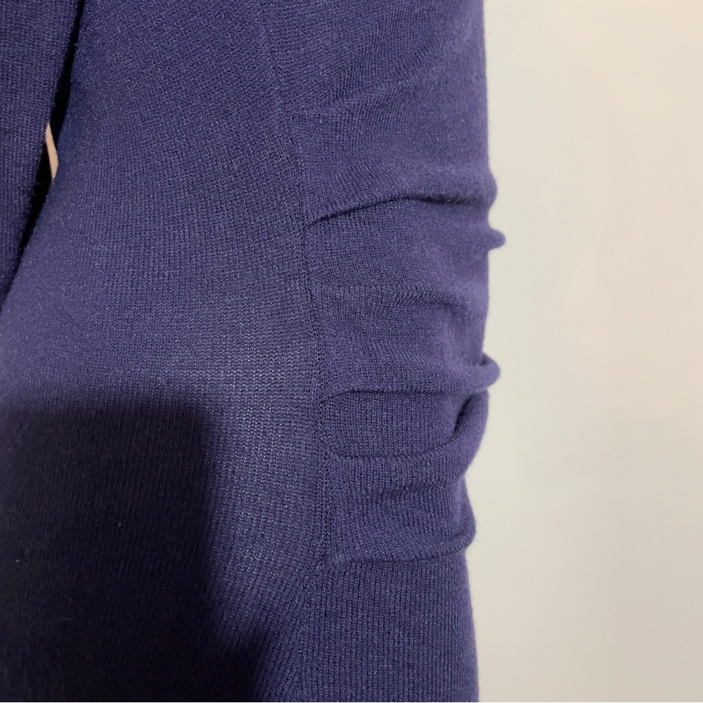 Pullover Factory Navy Sweater Dress Size: Extra Small - Picture 4 of 17